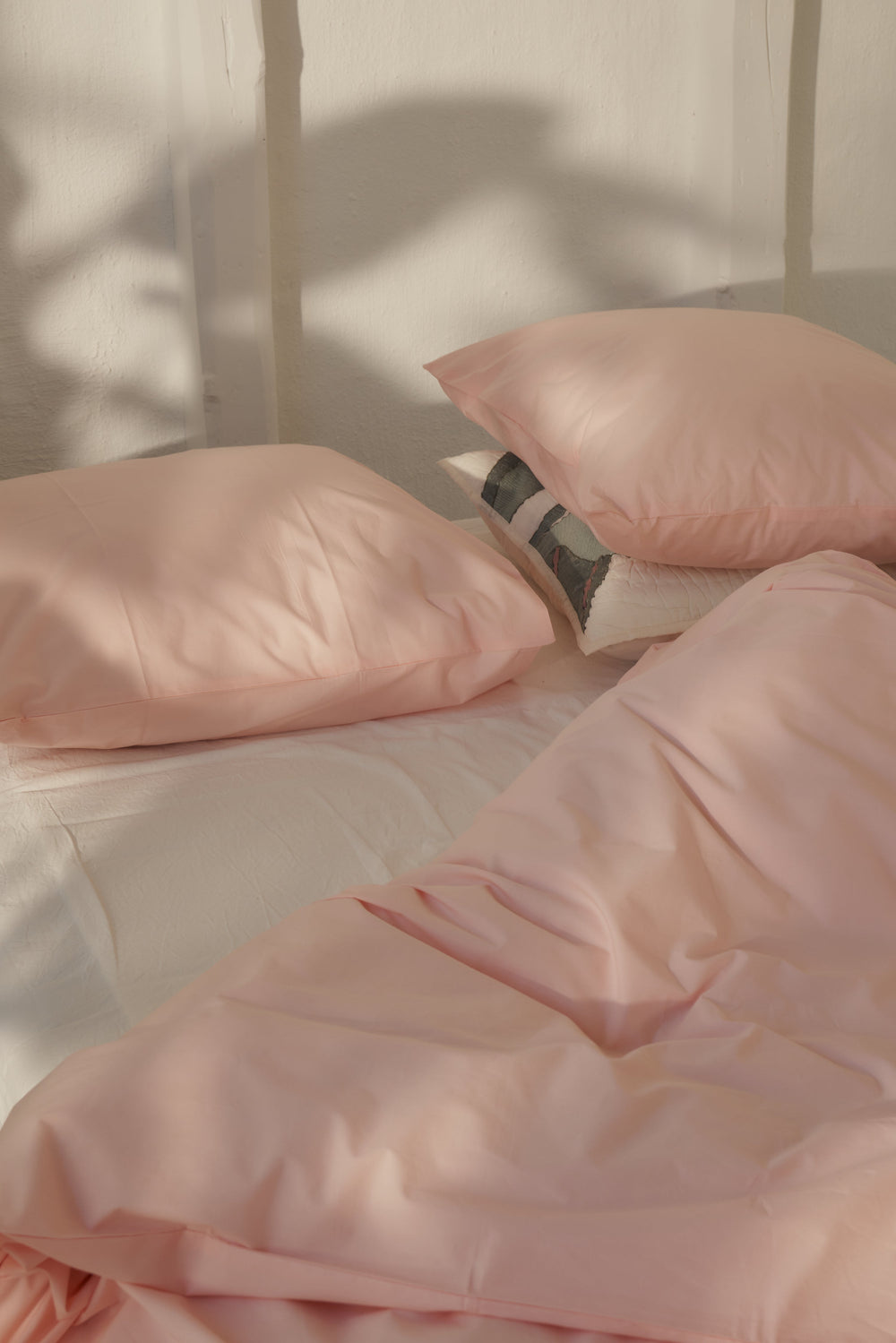 Percale dynetrekk - blush