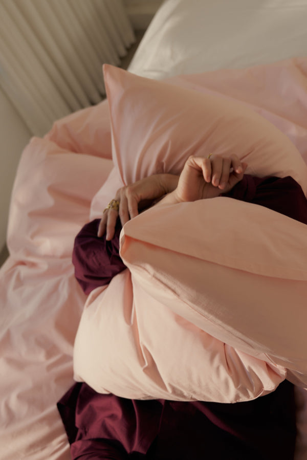 Percale putetrekk - Blush