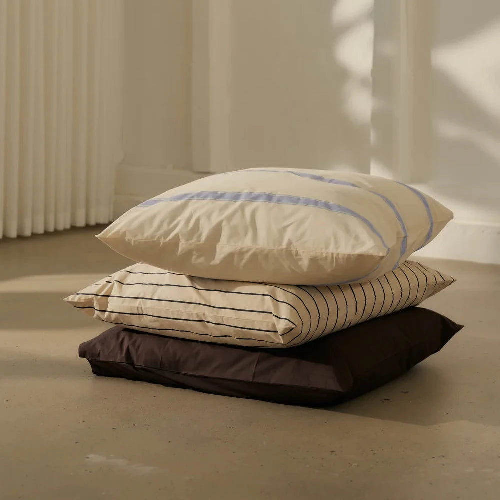 Percale putetrekk - Creme & ink
