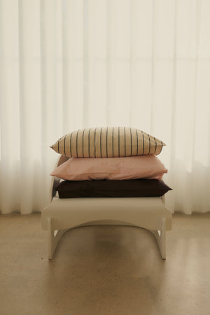 Percale putetrekk - Creme & ink