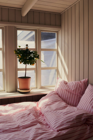 Percale putetrekk - Baby pink & ski patrol