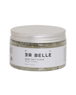 Body salt scrub, mint citrus