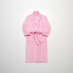 BONGUSTA Naram Bathrobe - Badekåpe, baby pink & ski patrol