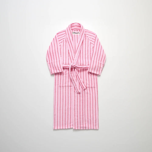 BONGUSTA Naram Bathrobe - Badekåpe, baby pink & ski patrol