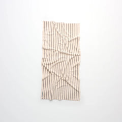 BONGUSTA Naram Bath Towel - Bade Håndkle, creme & ink