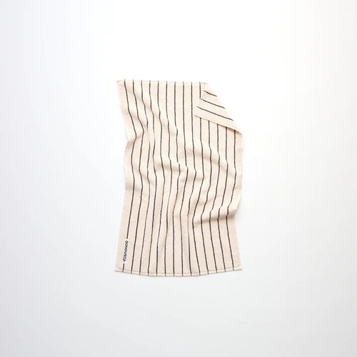 BONGUSTA Naram Hand Towels - Hånd Håndkle, creme & ink