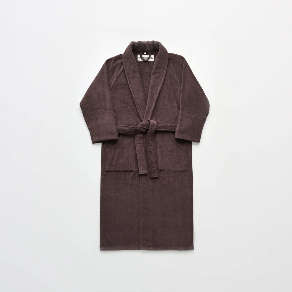 BONGUSTA Naram Bathrobe - Badekåpe, coffee