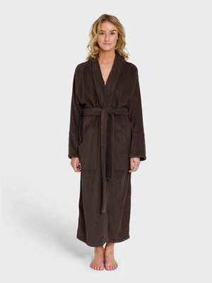BONGUSTA Naram Bathrobe - Badekåpe, coffee