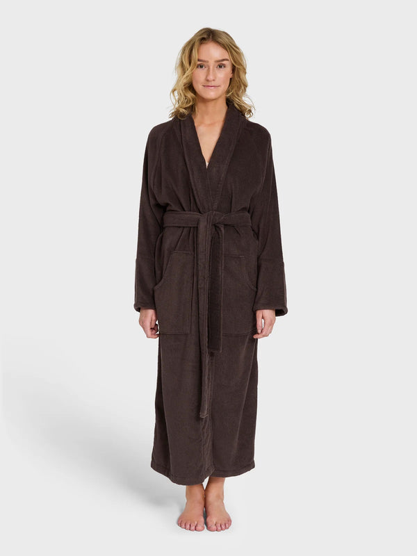 BONGUSTA Naram Bathrobe - Badekåpe, coffee