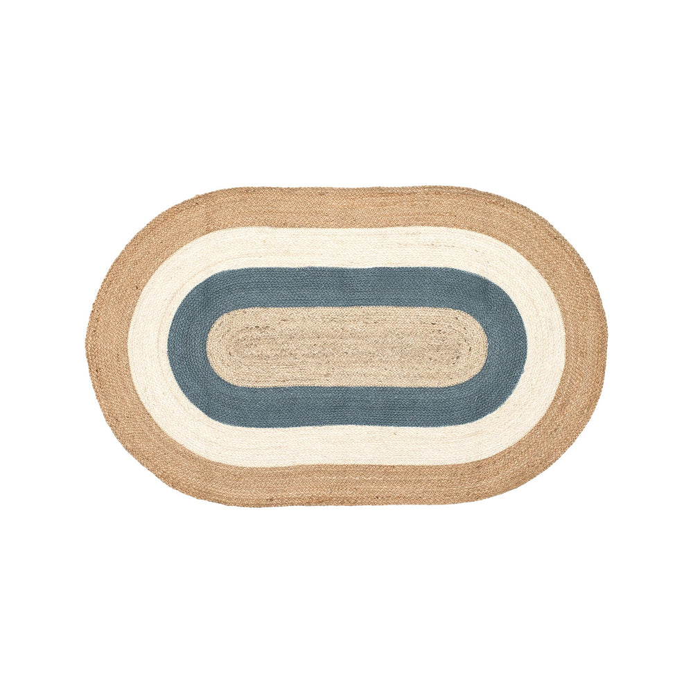 DIXIE Teppe Elin Oval, horizon blue 150x92