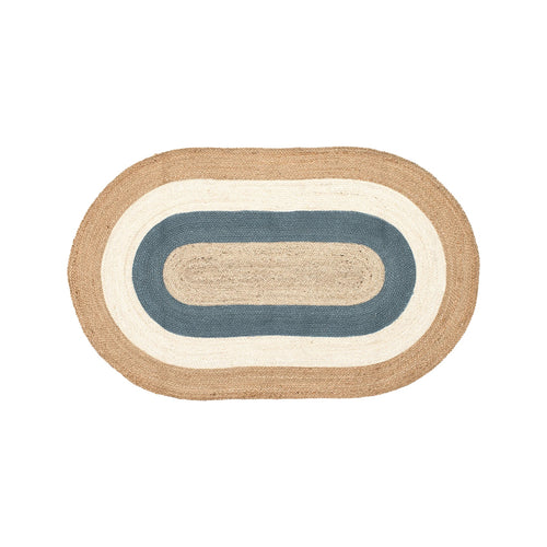 DIXIE Teppe Elin Oval, horizon blue 150x92