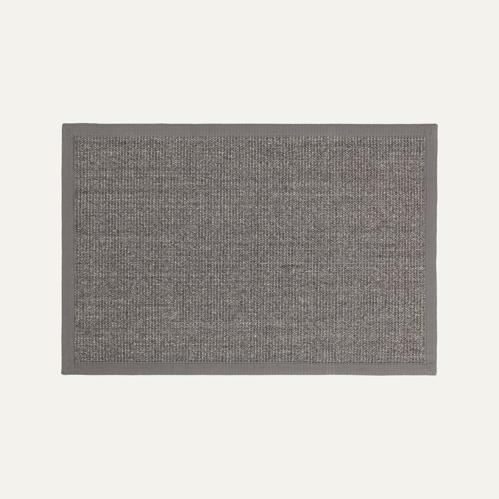 DIXIE Dørmatte Jenny, grey med kant 60x90