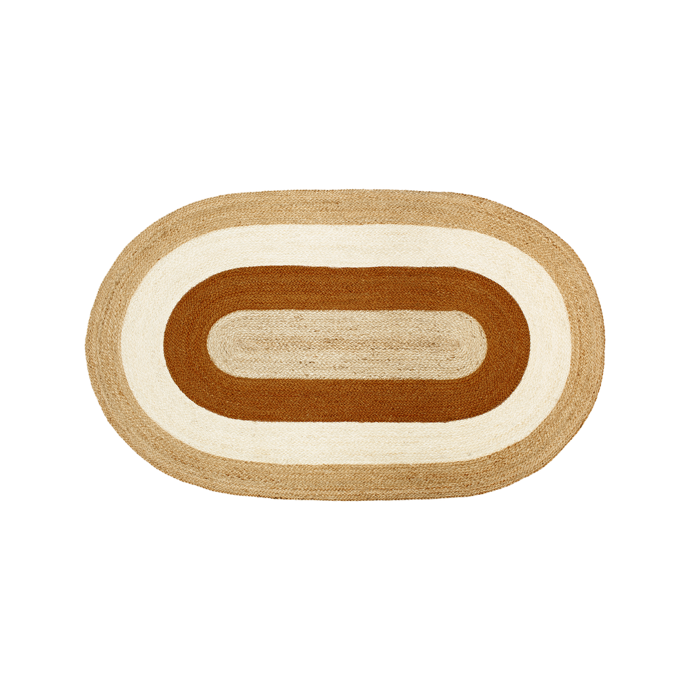 DIXIE Teppe Elin Oval, brick 150x92