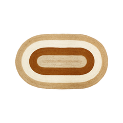 DIXIE Teppe Elin Oval, brick 150x92