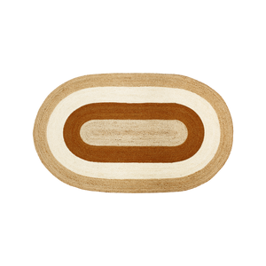 DIXIE Teppe Elin Oval, brick 150x92