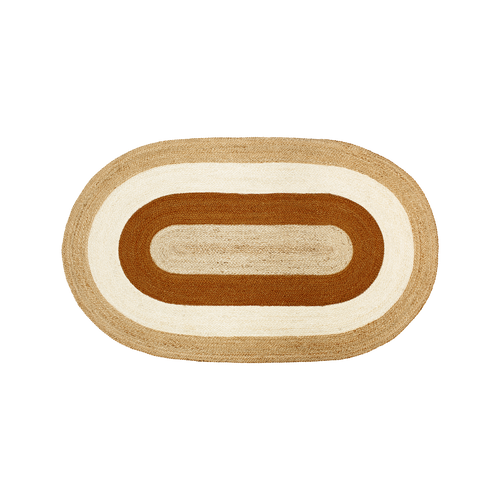 DIXIE Teppe Elin Oval, brick 150x92
