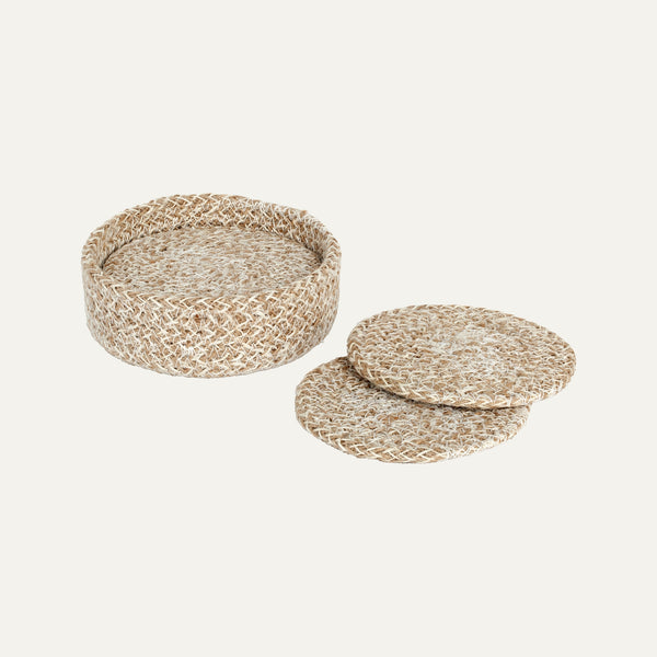 DIXIE Coaster Ella, white/natural
