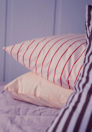 Percale putetrekk - Baby pink & ski patrol