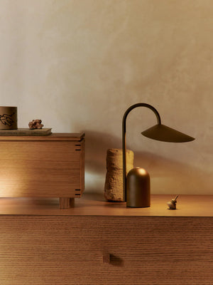Arum Portable Lampe, chocolate brown