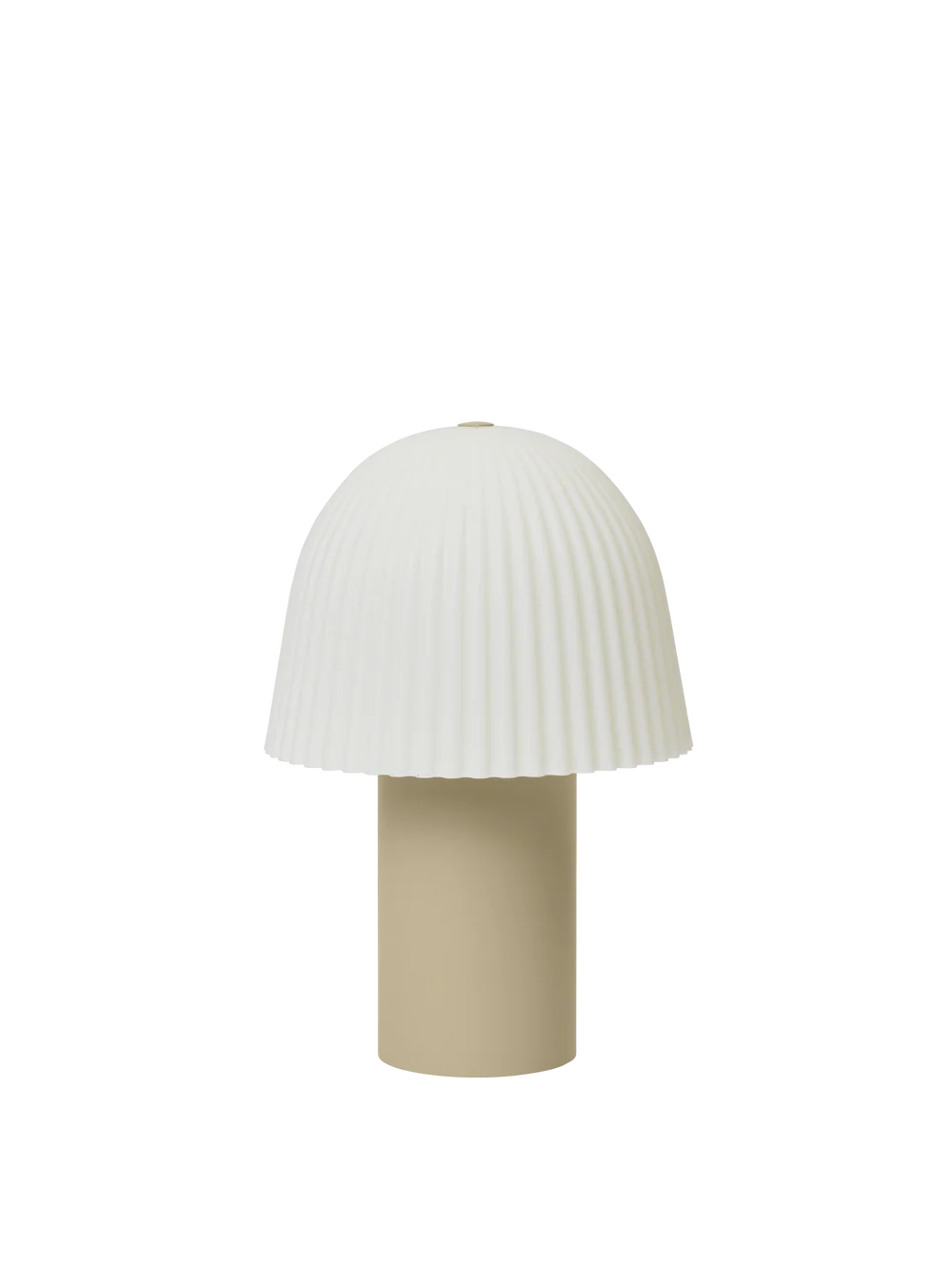 Frill Portable Lampe, cashmere/white