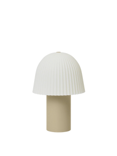 Frill Portable Lampe, cashmere/white
