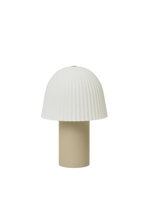 Frill Portable Lampe, cashmere/white