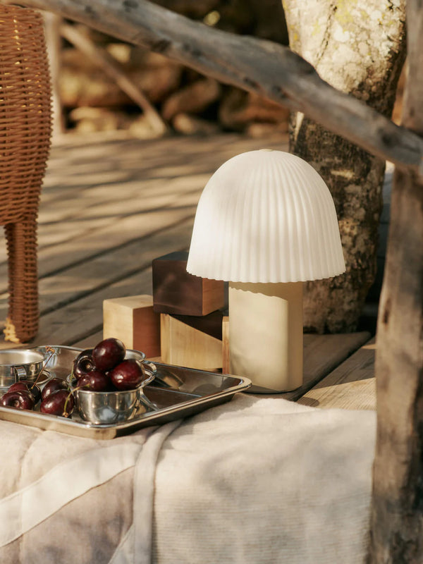 Frill Portable Lampe, rose/white