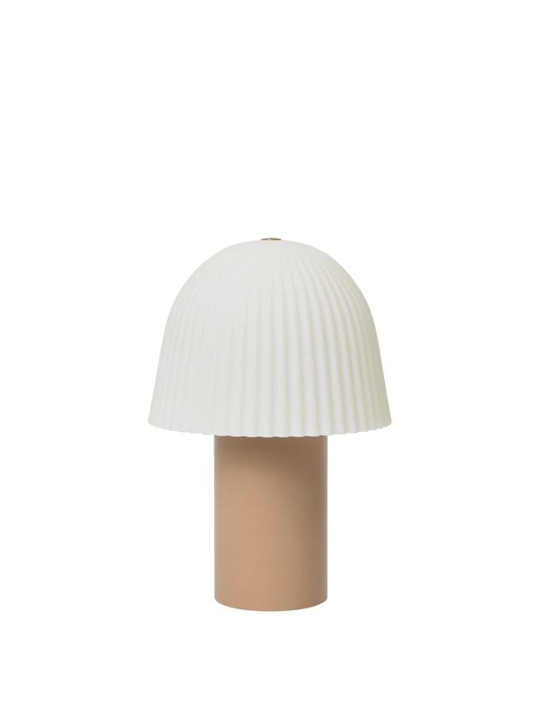 Frill Portable Lampe, cashmere/white