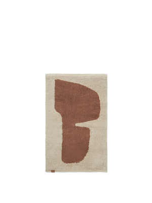 Lay Baderomsmatte, parchment/rust