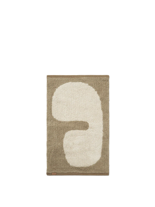 Lay Baderomsmatte, taupe/kremhvit