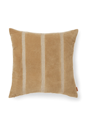 Senti Stripe putetrekk, linen/carob brown