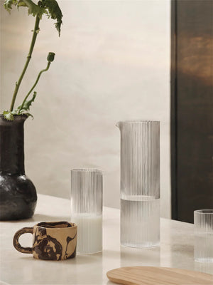 Ripple Water Jug, smoked grey
