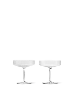 Ripple Champagne glass 2 pk., clear