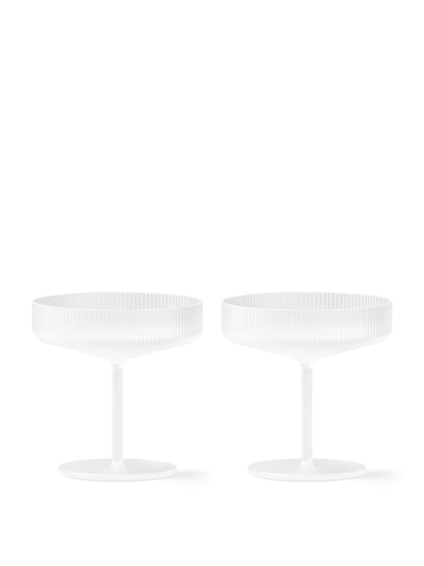 Ripple Champagne glass 2 pk., clear