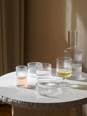 Ripple Glass 4 pk., clear