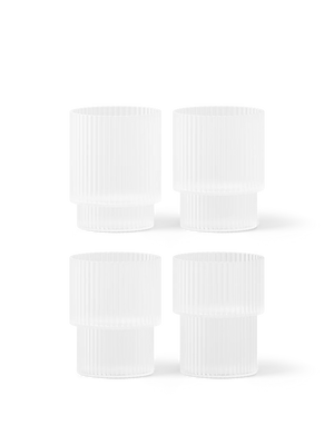Ripple Glass 4 pk., clear