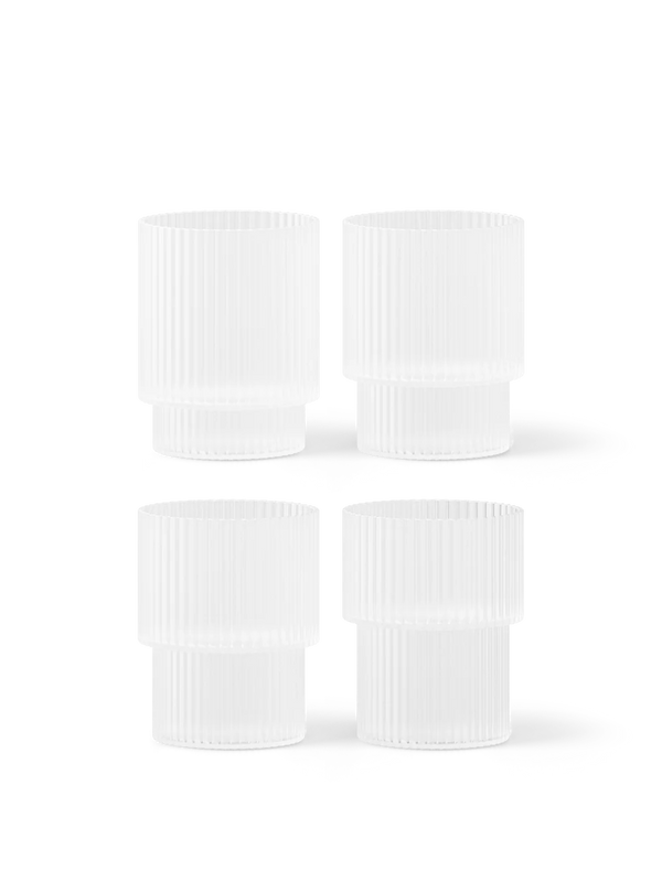 Ripple Glass 4 pk., clear