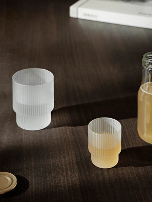 Ripple Glass 4 pk., frosted