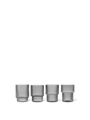 Ripple Glass 4 pk., clear