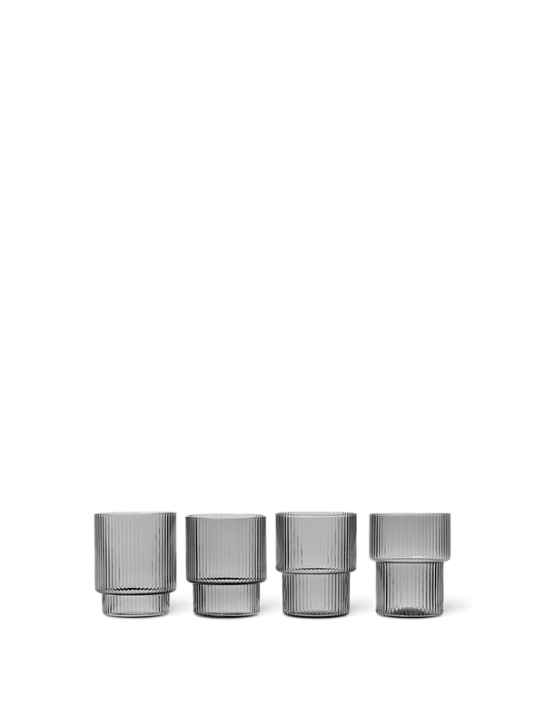 Ripple Glass 4 pk., clear