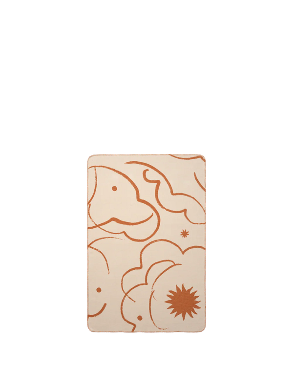 Skye Teppe, sienna/parchment