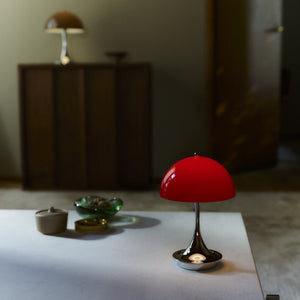 Panthella 160 Portable Lampe The Originals, opal rød