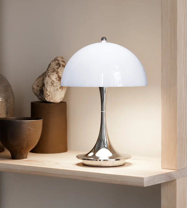 Panthella 160 Portable Lampe The Originals, opal rød