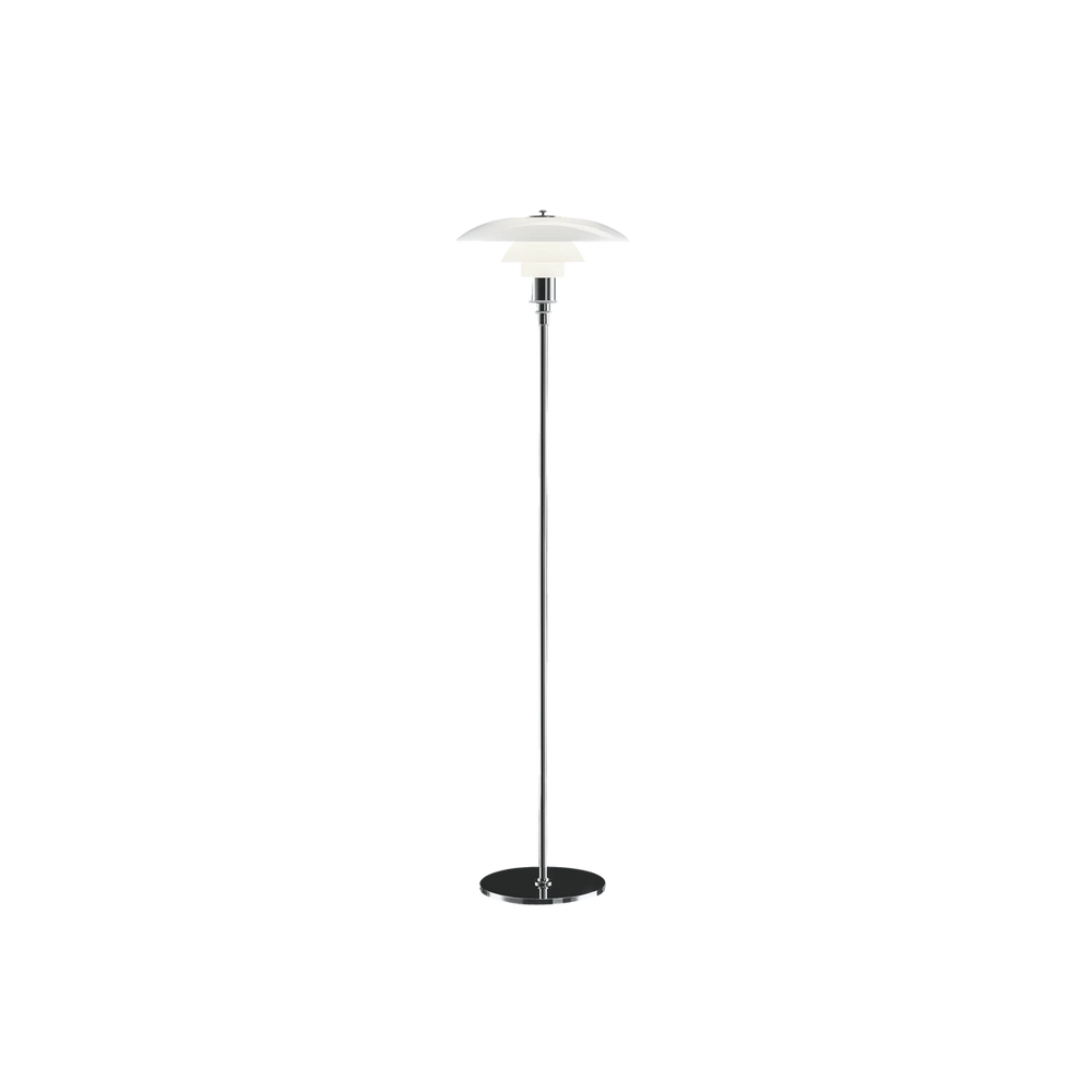 PH 3 1⁄2- 2 1⁄2 Gulvlampe, chrome