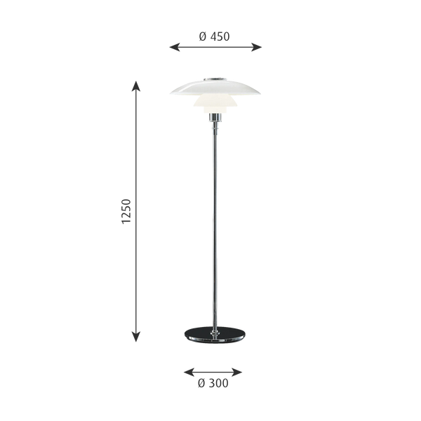 PH 4½-3½ Gulvlampe