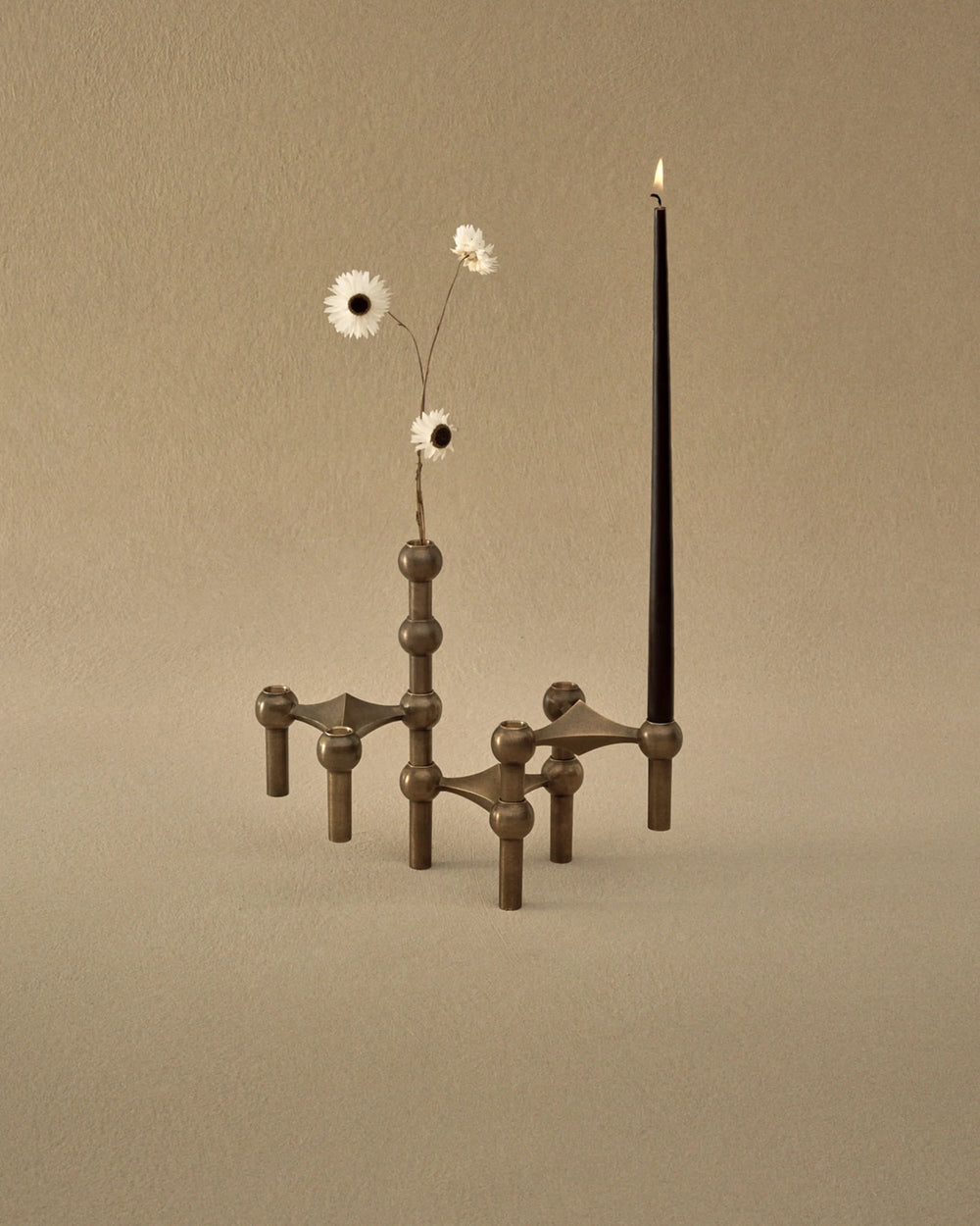 STOFF Nagel Lysestake 3-pakning, bronzed brass
