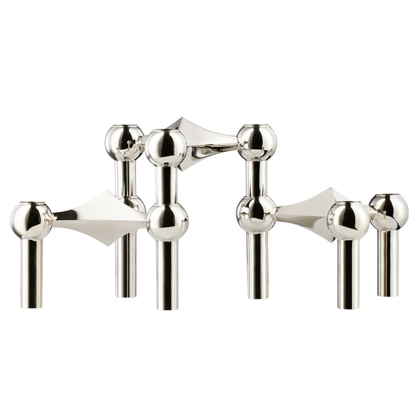 STOFF Nagel Lysestake 3-pakning, black chrome