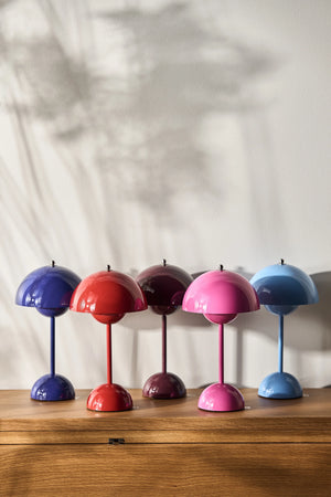 Flowerpot VP9 Oppladbar Bordlampe, zesty orange