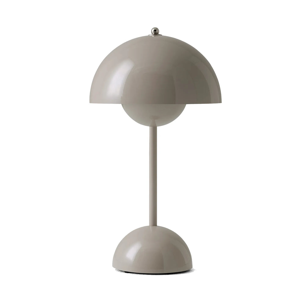 Flowerpot VP9 Oppladbar Bordlampe, grey beige