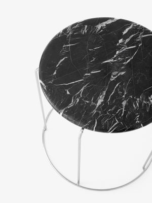 &Tradition Wire Stool VP11 Med Marmortopp, bianco carrara